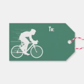Cycling Bicycling Design Gift Labels Cadeaulabel (Voorkant (Horizontaal))