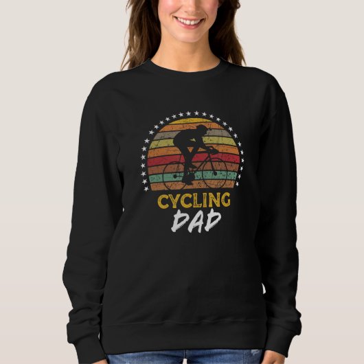 Cycling Biking Dad Father Bike Rider Graphic Trui (Voorkant)