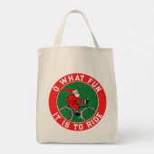 Cycling Biking Gift Bag Tote Bag (Achterkant)