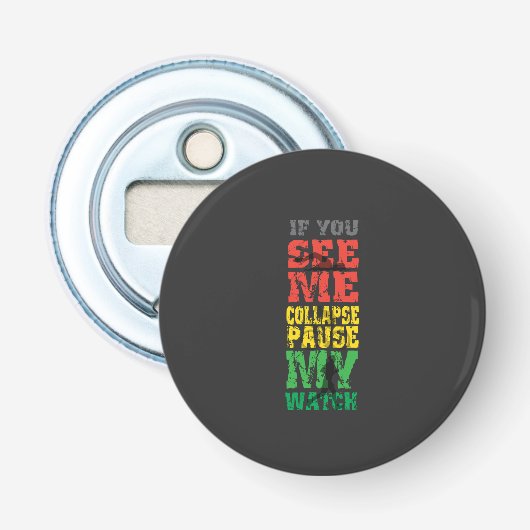 Cycling-cadeau uitvoeren button flesopener (Voorkant)