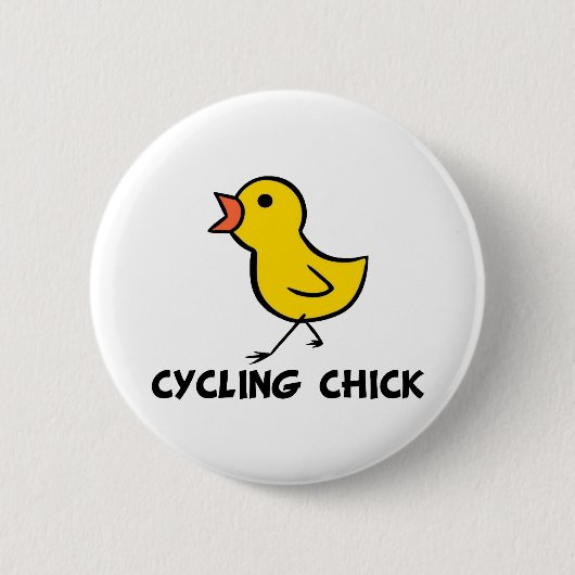 Cycling Chick Button (Voorkant)