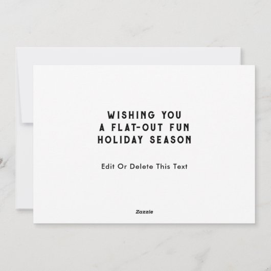 Cycling Christmas Feestdagenkaart (Achterkant)