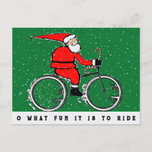 Cycling Christmas Feestdagenkaart