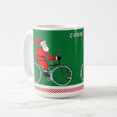 Cycling Christmas Holiday Koffiemok (Voorkant links)
