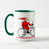 Cycling Christmas Holiday Mok (Links)