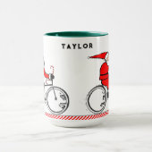 Cycling Christmas Holiday Mok (Midden)