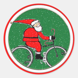 Cycling Christmas Ronde Sticker