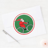Cycling Christmas Ronde Sticker (Envelop)