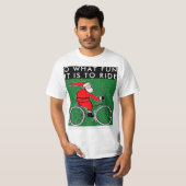 Cycling Christmas T-shirt (Voorkant volledig)