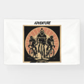 Cycling Club Team Design voor mannen Spandoek (Horizontaal)