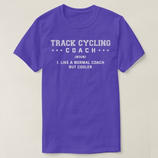 Cycling Coach-definitie Funny Bicycle Racin volgen T-shirt (Design voorkant)