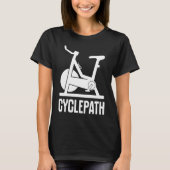 Cycling Cyclepath  cyclists gym instructors T-shirt (Voorkant)