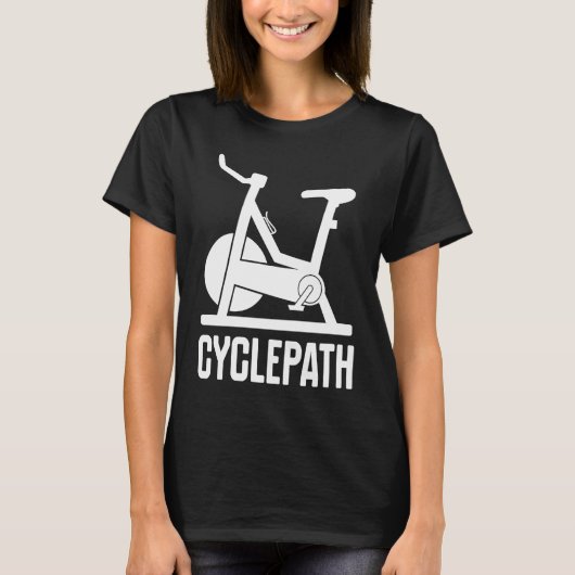Cycling Cyclepath  cyclists gym instructors T-shirt (Voorkant)