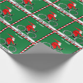 Cycling Cyclist Holiday Gift Cadeaupapier (Hoek)