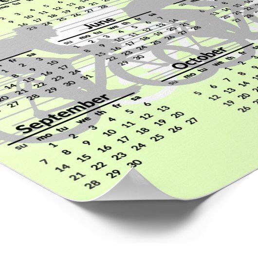 Cycling Design 2025 kalenderposter Poster (Hoek)