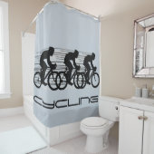 Cycling Design Shower Curtain Douchegordijn (In situ)