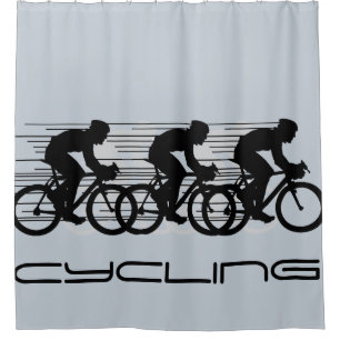 Cycling Design Shower Curtain Douchegordijn