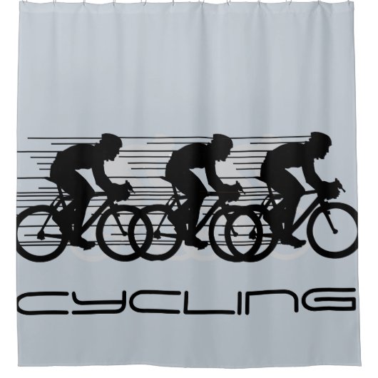 Cycling Design Shower Curtain Douchegordijn (Voorkant)