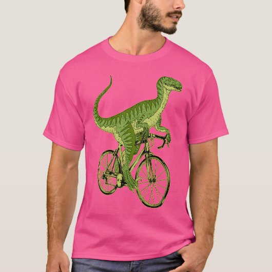Cycling Dinosaur T-shirt (Voorkant)