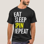 Cycling   Eat Sleep Spin Repeat T-shirt (Voorkant)