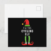 Cycling Elf kerstwedstrijd - cadeau Briefkaart (Voorkant / Achterkant)