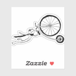 Cycling Frog Sticker