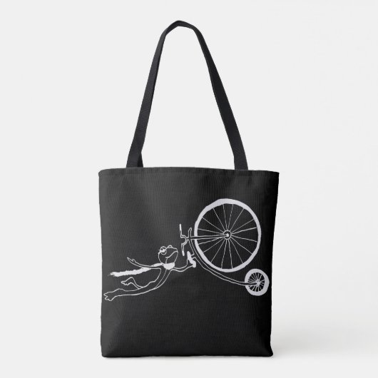 Cycling Frog Tote Bag (Achterkant)