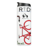Cycling-geïnspireerde Tumbler Thermosbeker (Geroteerd rechts)