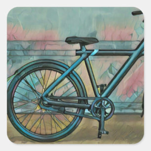 Cycling gifts for dad vierkante sticker