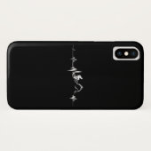 Cycling Heartbeat Racing Bicycle Mountain Bike Case-Mate iPhone Case (Achterkant (horizontaal))