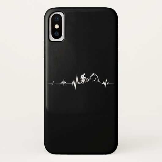 Cycling Heartbeat Racing Bicycle Mountain Bike Case-Mate iPhone Case (Achterkant)