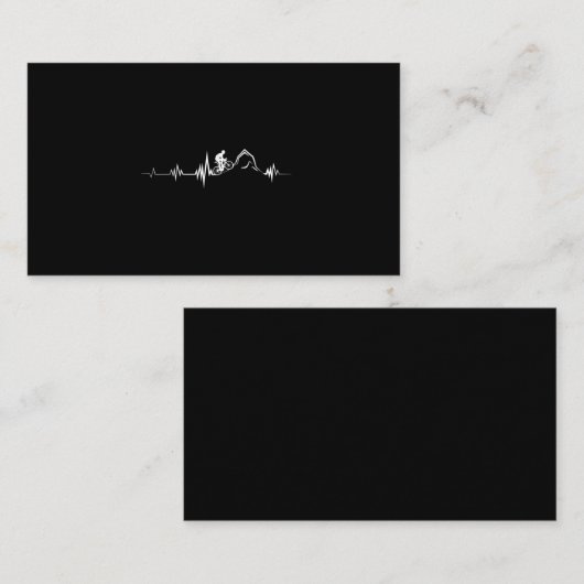 Cycling Heartbeat Racing Bicycle Mountain Bike Visitekaartje (Voorkant / Achterkant)