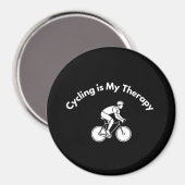 Cycling is My Therapy Magneet (Voorkant / Achterkant)