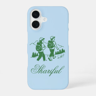 Cycling Kamp Leven Ijsblauw iPhone 16 Hoesje