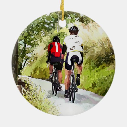 CYCLING KERAMISCH ORNAMENT (Achterkant)