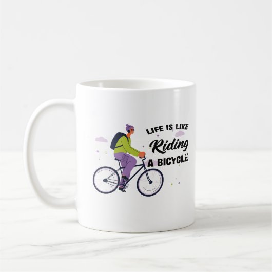 Cycling Life Grafisch ontwerp Koffiemok (Links)