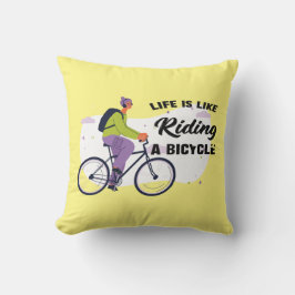 Cycling Life Grafisch ontwerp Kussen