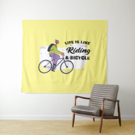 Cycling Life Grafisch ontwerp Wandkleed