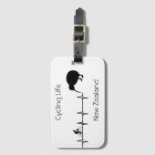 Cycling Life, Nieuw-Zeeland aanpasbaar Bagagelabel (Voorkant (verticaal))