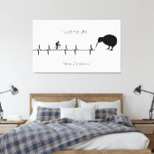 Cycling Life, Nieuw-Zeeland aanpasbaar Canvas Afdruk (Insitu (Slaapkamer))