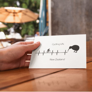 Cycling Life, Nieuw-Zeeland aanpasbaar Feestdagenkaart