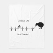 Cycling Life, Nieuw-Zeeland aanpasbaar Fleece Deken (Voorkant)
