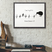 Cycling Life, Nieuw-Zeeland aanpasbaar Poster