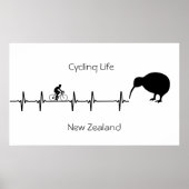 Cycling Life, Nieuw-Zeeland aanpasbaar Poster (Voorkant)