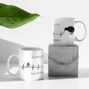Cycling Life, Nieuw-Zeeland aanpasbaar Tweekleurige Koffiemok