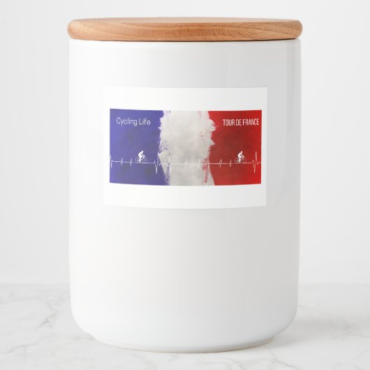 Cycling Life, Tour de France Voedselcontainer Etiket (Voorkant)
