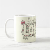 Cycling London Covid19 Lockdown Funny Word Art Koffiemok (Links)