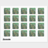 Cycling Lover Gift Vierkante Sticker (Vel)