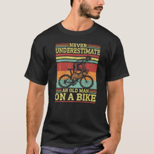 Cycling onderschat nooit een oud Man op T-shirt