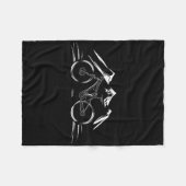 Cycling Racing Bicycle Motivation Mountain Bike Cl Fleece Deken (Voorkant (Horizontaal))